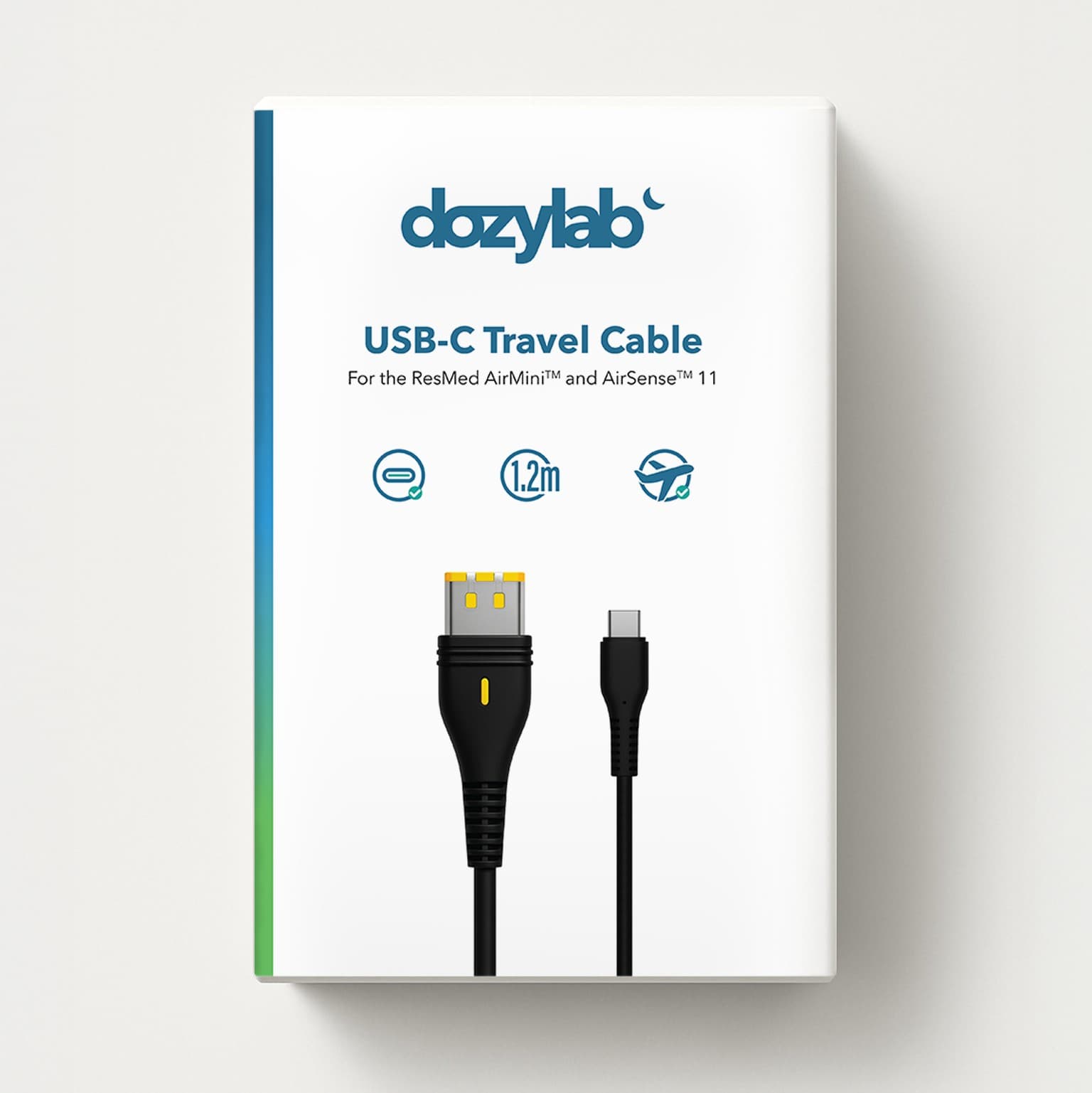 Dozylab USB-C Travel Cable flat lay