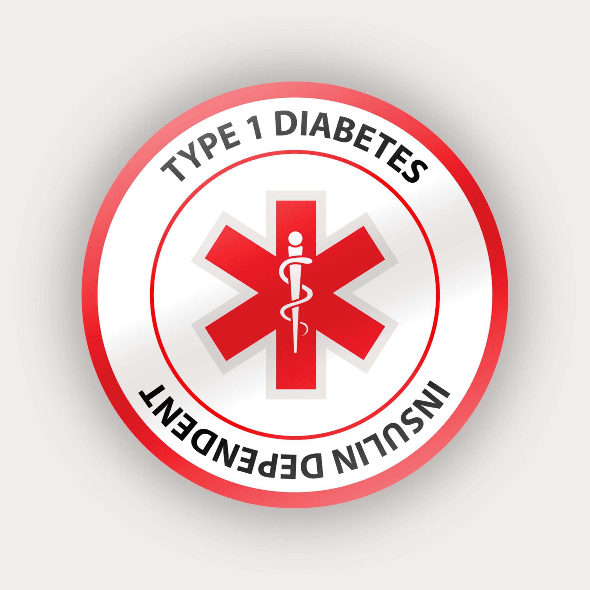 Type 1 Diabetes Insulin Dependent ID Sticker