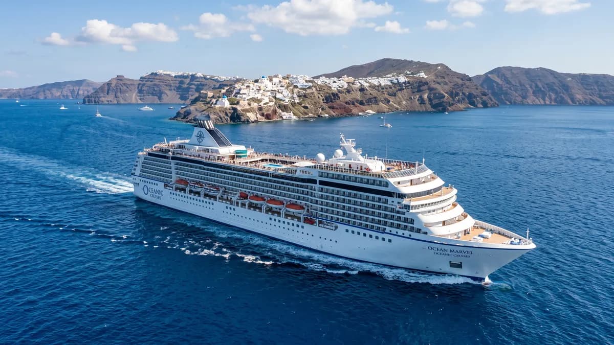 Cruise ship at sea, the setting for travelling with a CPAP machine