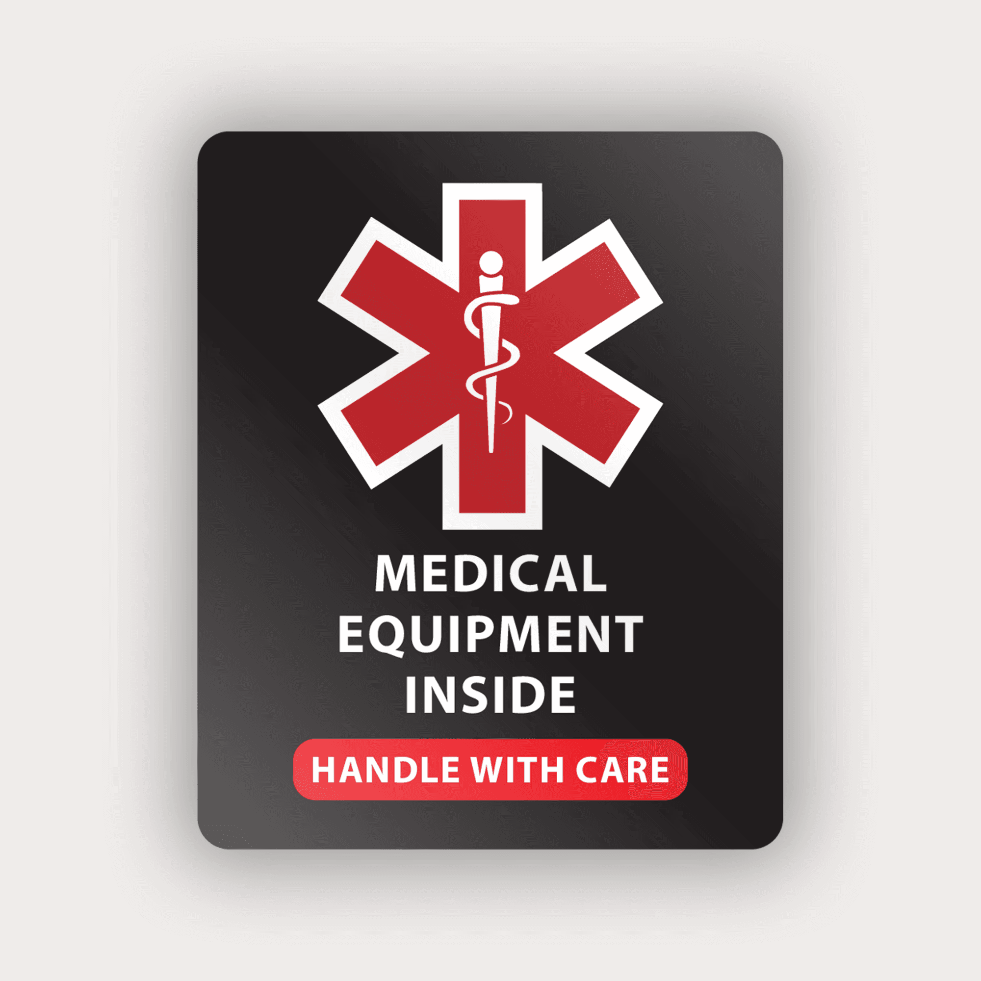 Medical Equipment Sticker